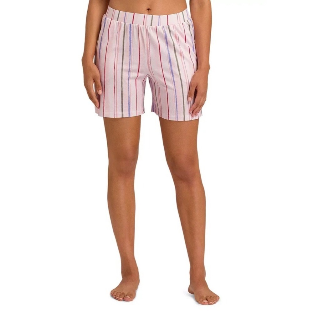 Hanro Sleep & Lounge Striped Shorts Pink Size Large L  NEW ‎ 2612